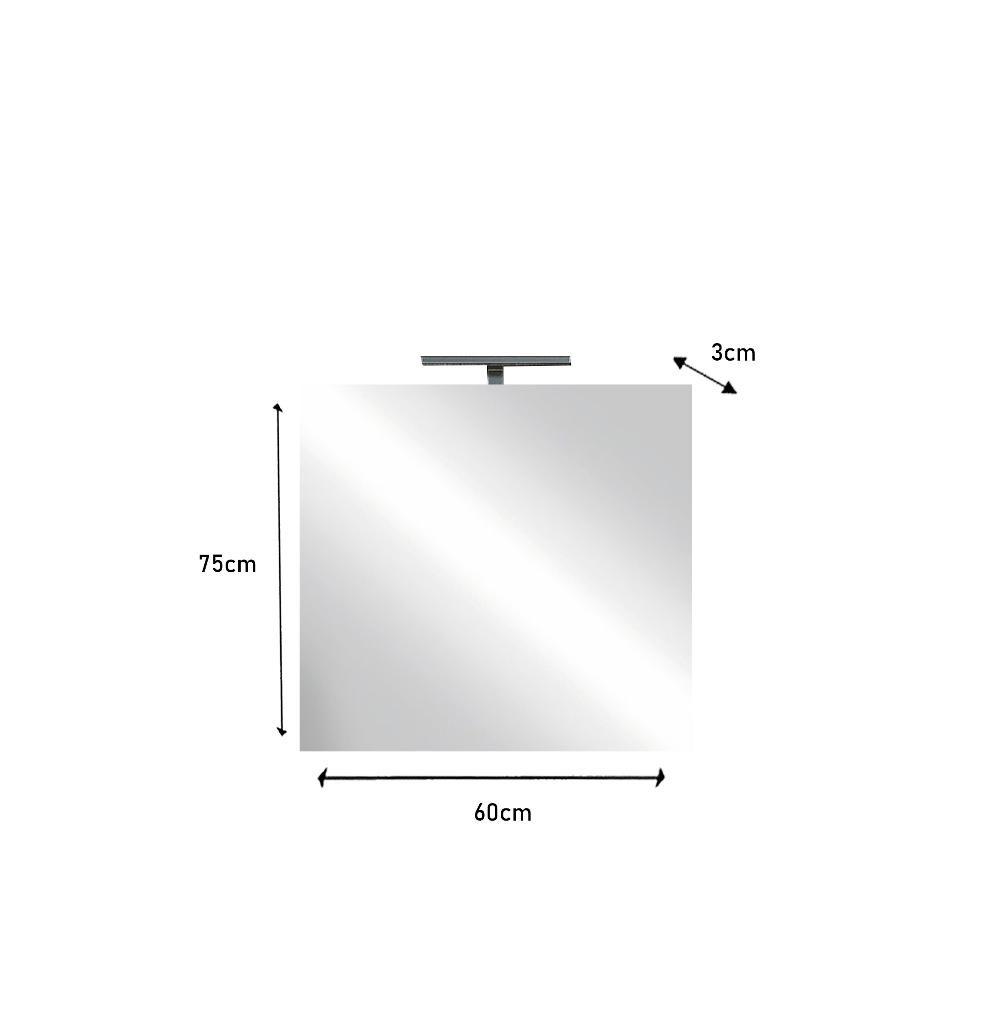 Miroir avec  led Largeur 60 cm