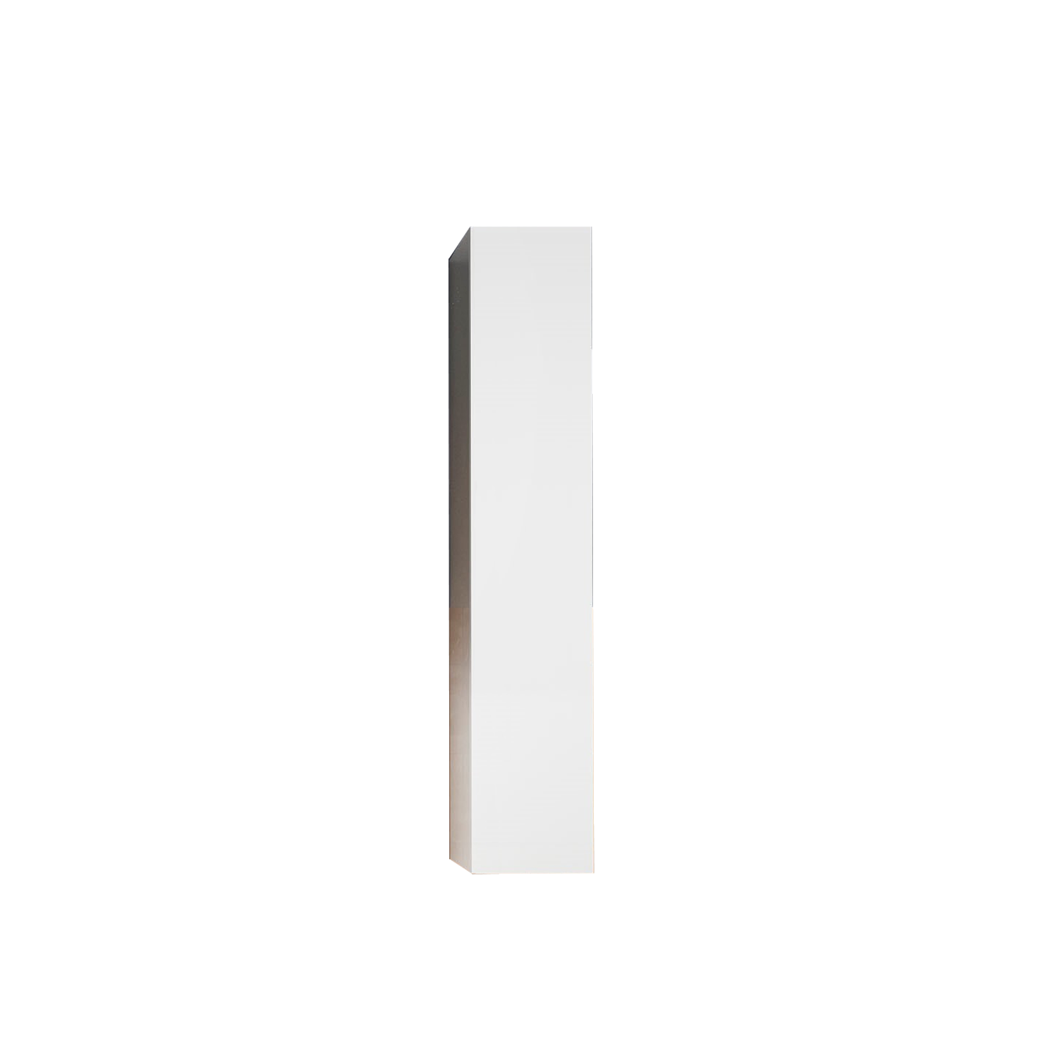 Bari 2,0 - Colonne 1 Porte à poser coloris laqué brillant blanc - Système Push Pull H 138 cm