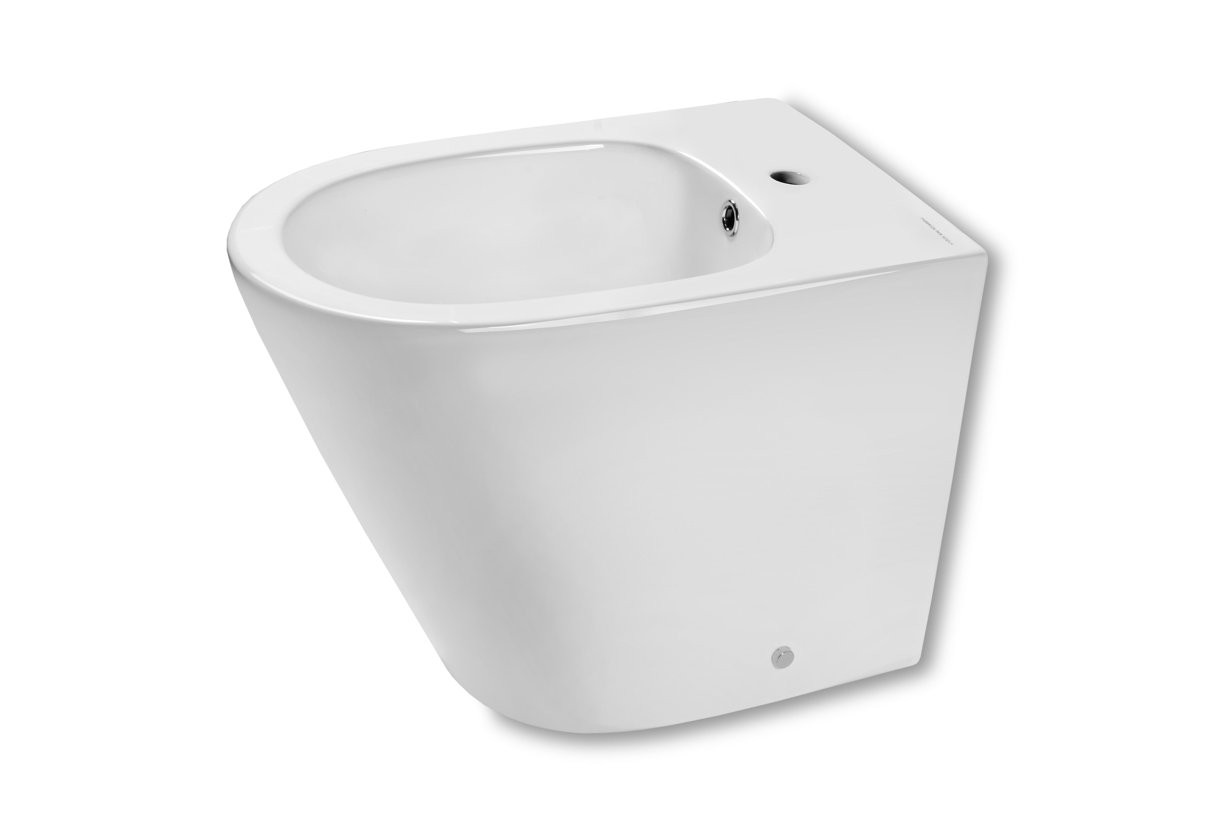 Bidet arrondi à poser sur pied – ZADA – Céramique blanche brillante
