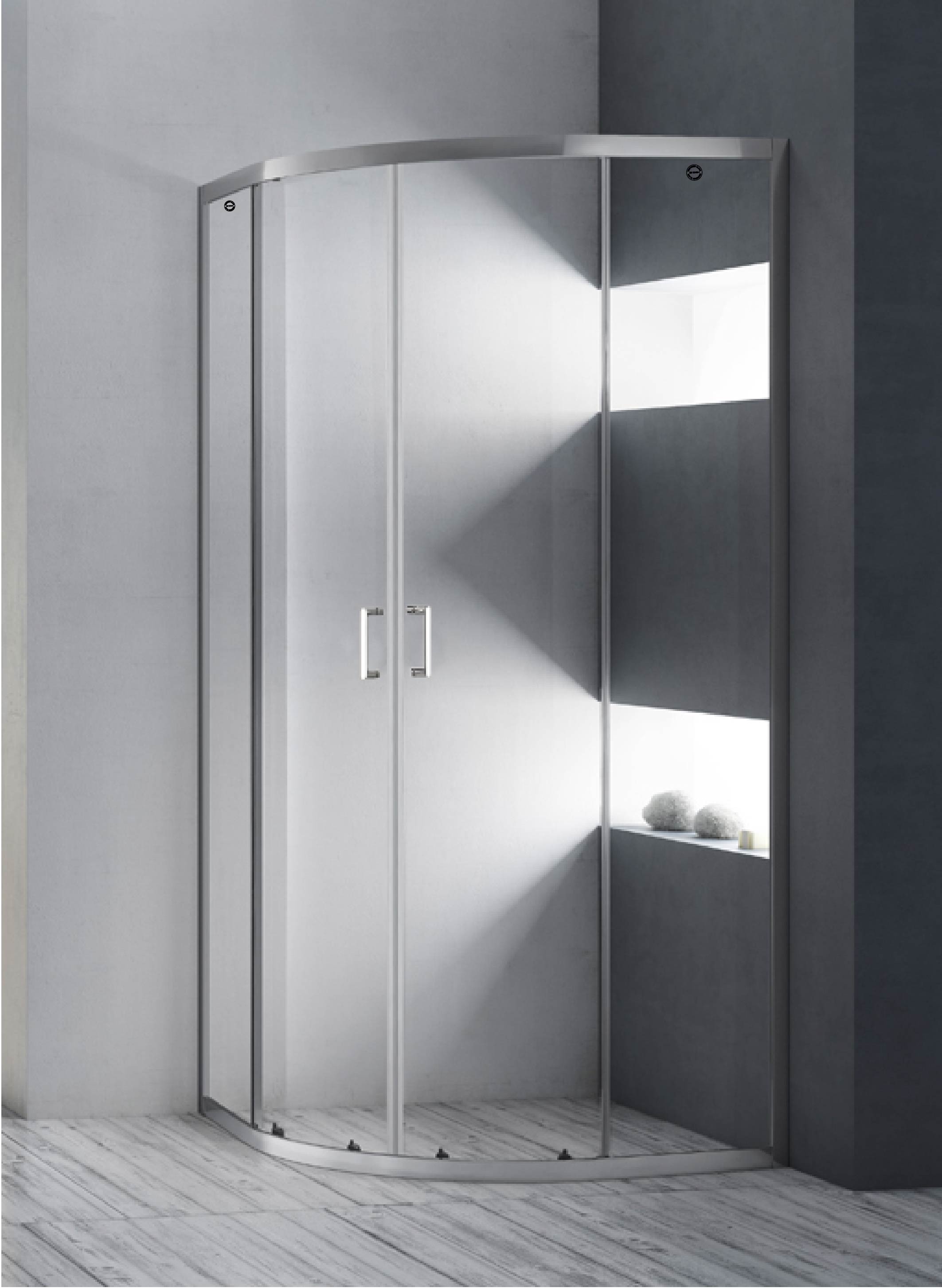 Cabine de douche d'angle semi-circulaire - KOKIS