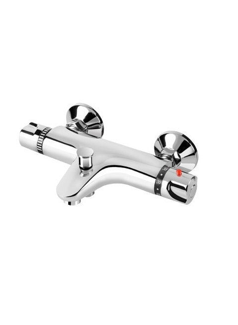 Mitigeur thermostatique mural bain/douche Chrome - NISETA