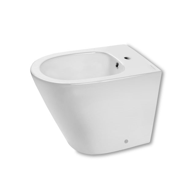 Bidet arrondi à poser sur pied – ZADA – Céramique blanche brillante